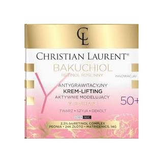 Eveline Christian Laurent Bakuchiol Anti-gravity Lifting Cream, активно моделюючий 50+ день/ніч 50 мл