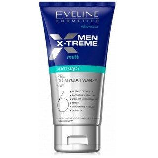 Eveline Men X-Treme 6in1 Matt Матуючий гель для вмивання обличчя 150 мл