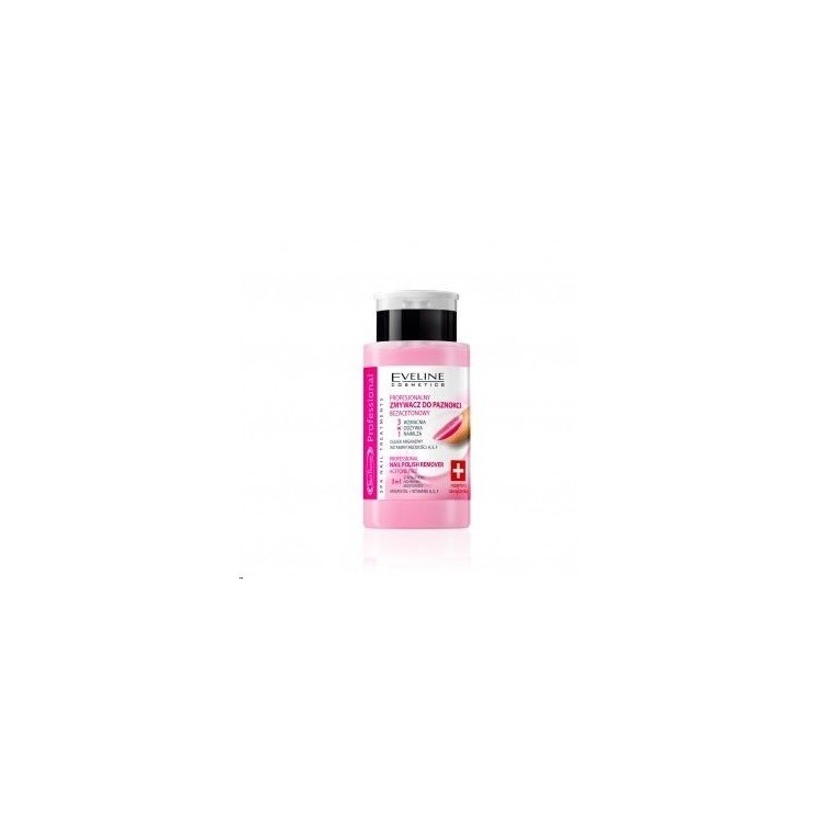 Eveline Nail Therapy 3w1 Profesjonalny Zmywacz do paznokci bezacetonowy 190 ml