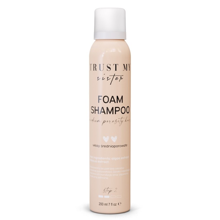 Trust My Sister Szampon w piance do włosów średnioporowatych 200 ml