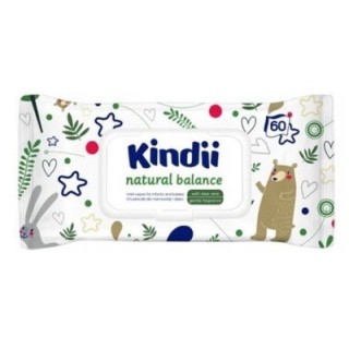 Дитячі серветки Cleanic Kindi Natural Balance 60 шт