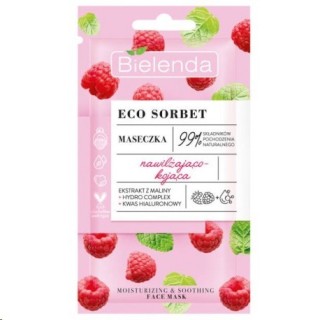Bielenda ECO SORBET Maseczka do twarzy nawilżająco-kojąca Malina 8 g