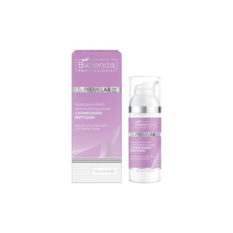 Bielenda Professional SUPREMELAB Pro Age Expert Exclusieve anti-rimpelcrème met een complex van peptiden 50 ml