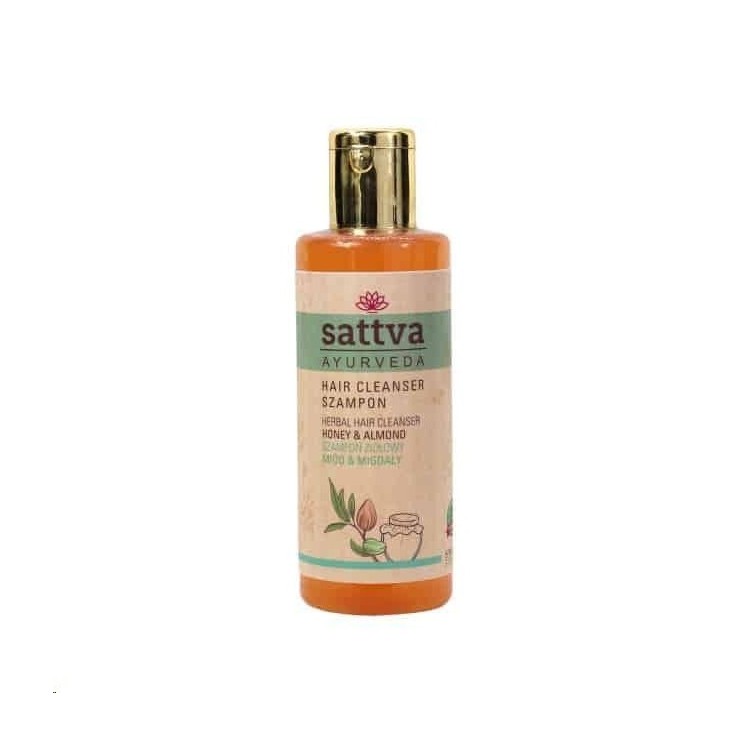Sattva Ayurveda Szampon ziołowy Miód & Migdały 210 ml