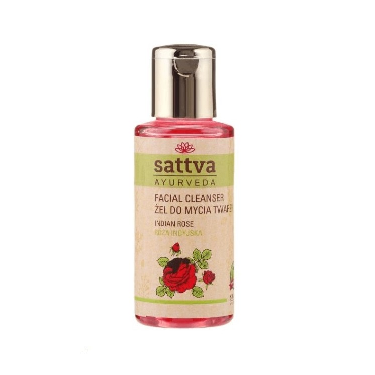 Sattva Ayurveda Żel do mycia twarzy Róża Indyjska 100 ml