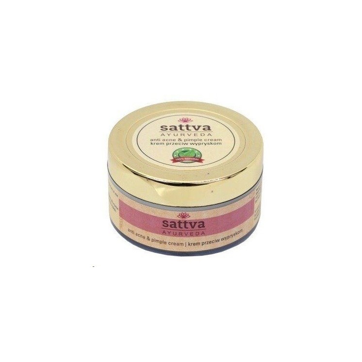 Sattva Ayurveda Kruiden Gezichtscreme tegen puistjes 50 gr
