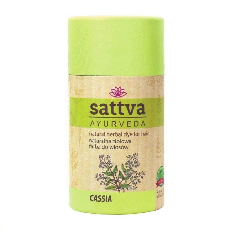 Sattva Ayurveda Naturalna ziołowa Farba do włosów Cassia 150 g