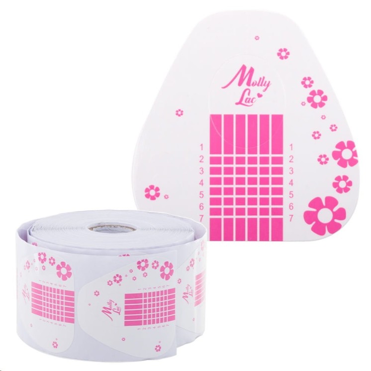 MollyLac Basic Flowers Nagelmal sjablonen 500 stuks