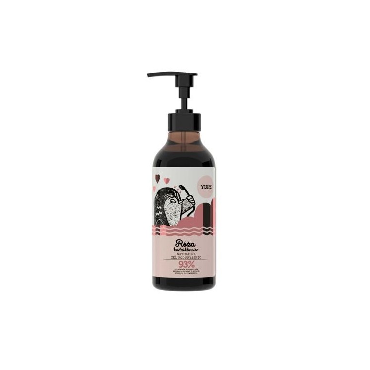 YOPE Żel pod prysznic Róża i Kadzidłowiec 400 ml