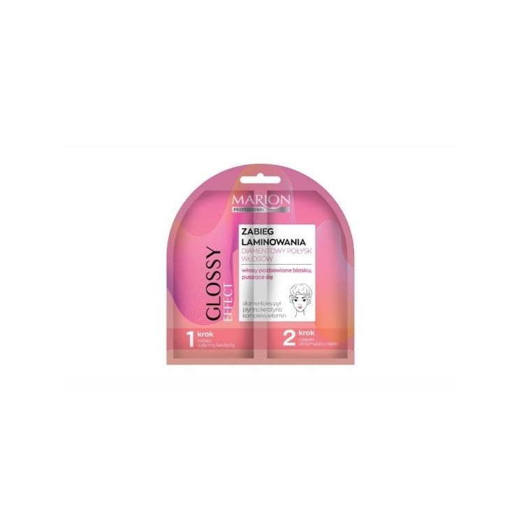 Marion GLOSSY EFFECT Lamination Treatment Diamond Shine Hair + Haarkapje 20 ml
