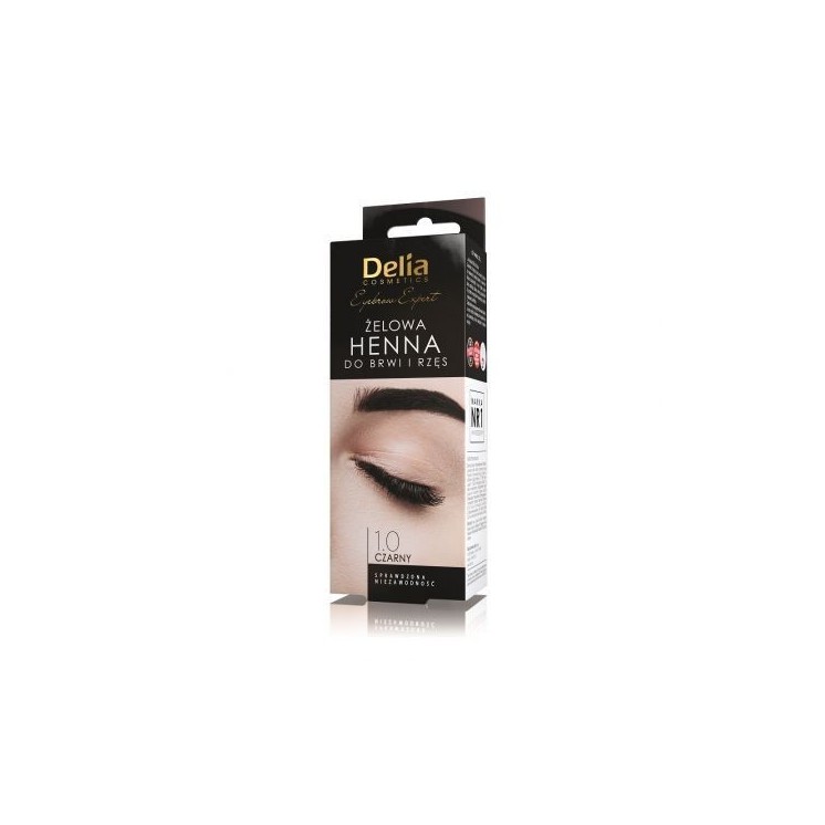 Delia Henna do brwi żelowa 1.0 Czarny