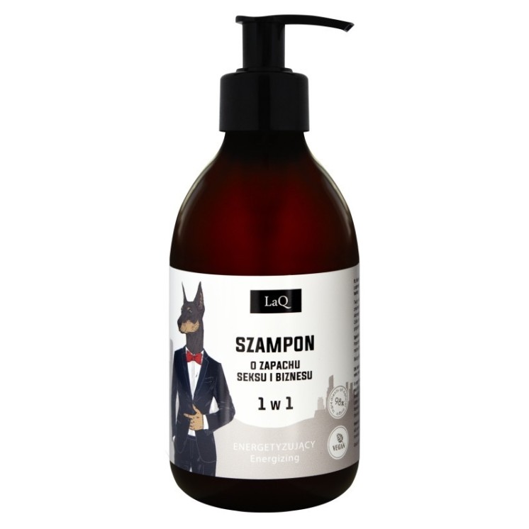 LaQ Doberman Szampon do włosów dla mężczyzn energetyzujący 300 ml