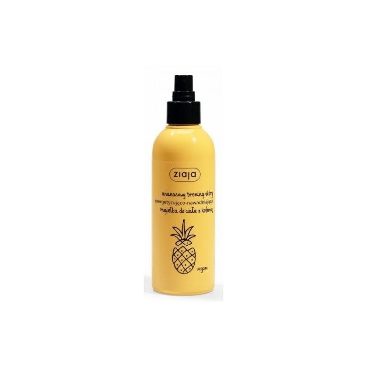 Ziaja Ananasowa Mgiełka do ciała z Kofeiną w spray'u 200 ml