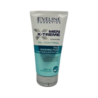 Eveline Men X-Treme Innovation! Oil Control Очищаюча і матуюча пінка для очищення обличчя 150 мл
