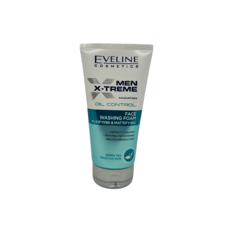Eveline Men X-Treme Innovation! Oil Control Pianka do mycia twarzy oczyszczająco-matująca 150 ml