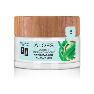 AA Aloes 100% екстракт aloe vera день-ніч Sorbet для обличчя 48h зволоження та заспокоєння 50 мл