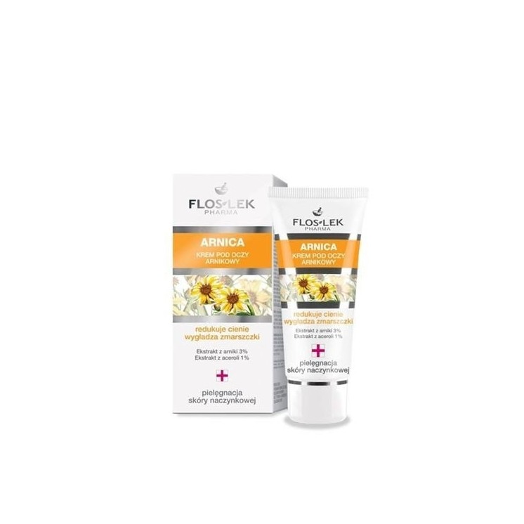 Floslek ARNICA Krem pod oczy Arnikowy redukuje cienie i wygładza zmarszczki 30 ml