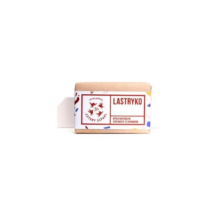 Mydlarnia Cztery Szpaki naturalne Mydło Lastryko Zero Waste ze Skrawków 110 g