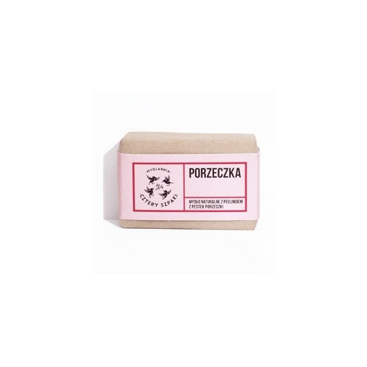 Mydlarnia Cztery Szpaki naturalne Mydło Porzeczka z Peelingiem z Pestek Porzeczki 110 g