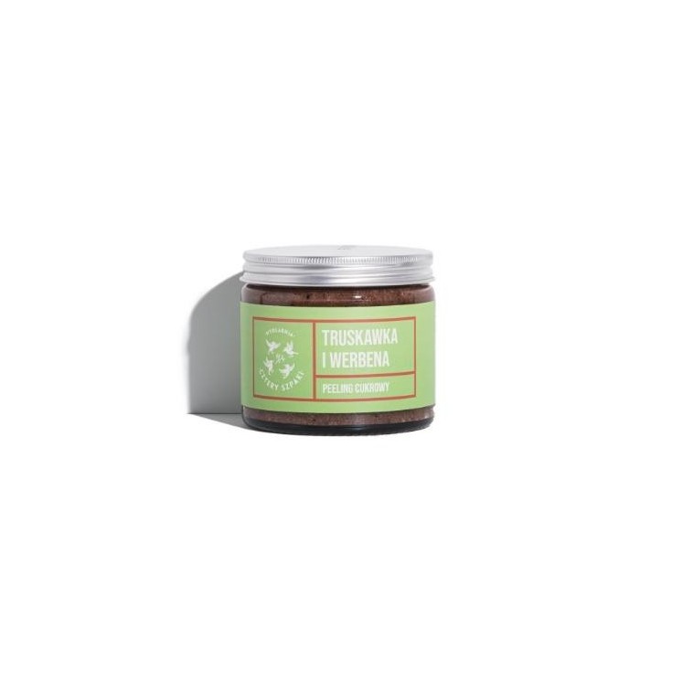 Mydlarnia Cztery Szpaki Peeling cukrowy Truskawka i Werbena 250 ml