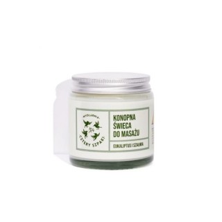 Mydlarnia Cztery Szpaki hemp Massage candle Eucalyptus and Sage 100 g Mydlarnia Cztery Szpaki hemp Massage candle Eucalyptus and Sage 100 g