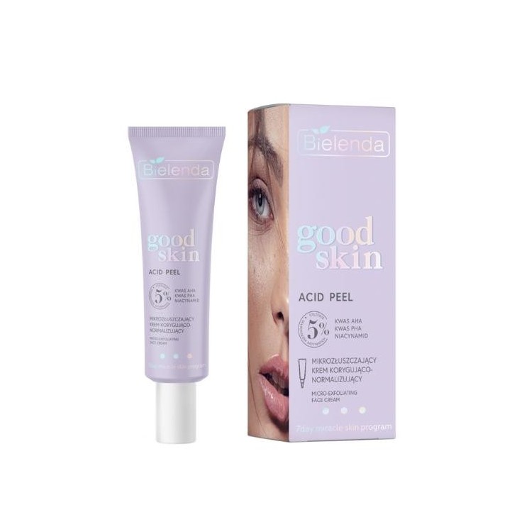 Bielenda GOOD SKIN ACID PEEL mikrozłuszczający Krem do twarzy korygująco-normalizujący 50 ml