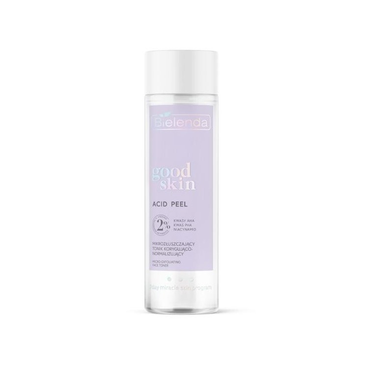Bielenda GOOD SKIN ACID PEEL mikrozłuszczający Tonik korygująco-normalizujący 200 ml