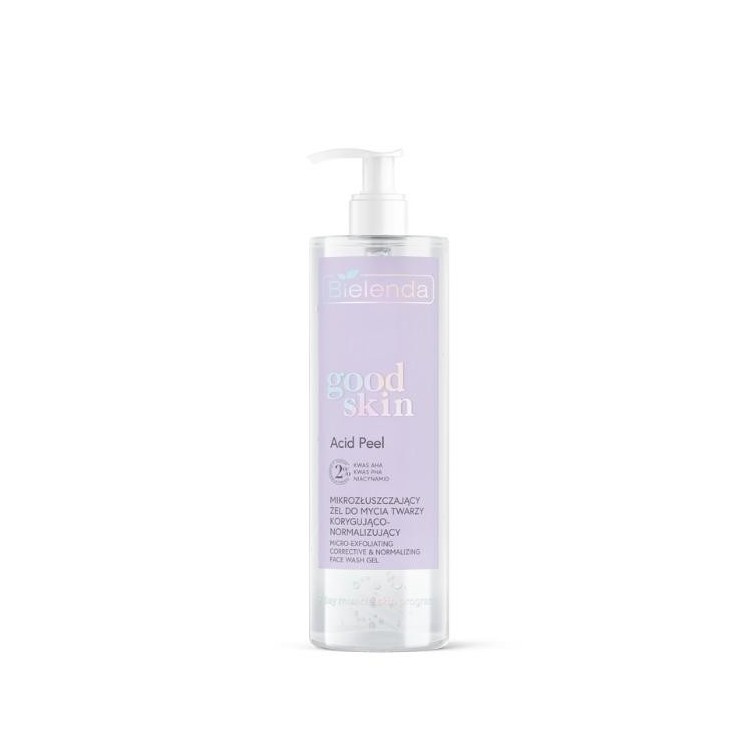 Bielenda GOOD SKIN ACID PEEL mikrozłuszczający Żel do mycia twarzy korygująco-normalizujący 195 g