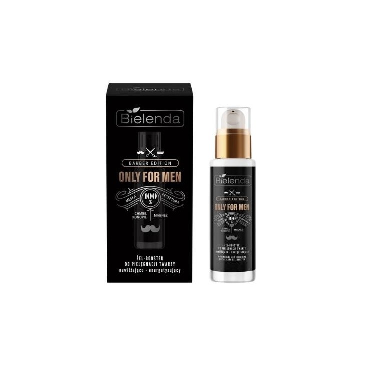 Bielenda ONLY FOR MEN BARBER EDITION Żel-Booster do twarzy dla mężczyzn nawilżająco-energetyzujący 30 ml