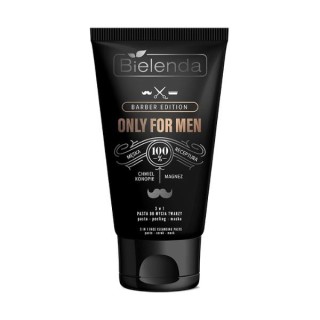 Bielenda ONLY FOR MEN BARBER EDITION Facial cleansing paste 3in1 Paste- Peeling -Mask 150 г