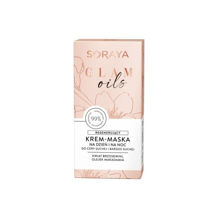 Soraya GLAM OILS regenererend gezichtscrème-masker voor dag en nacht 50 ml