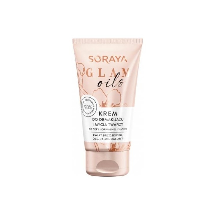 Soraya GLAM OILS Cream for removing make-up and washing the face 125 ml