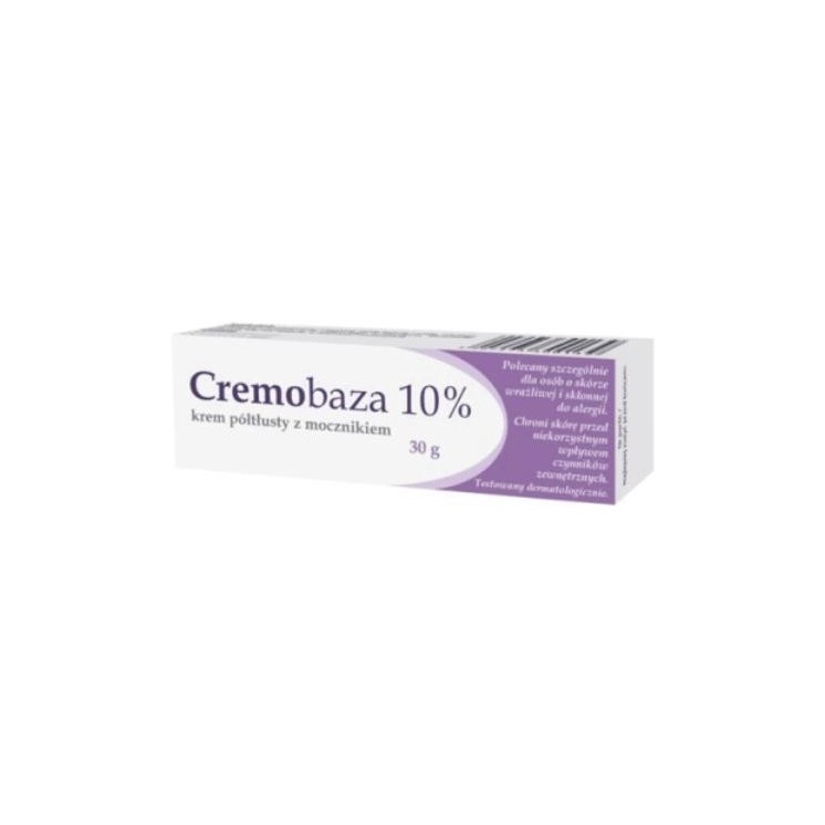 Cremobaza 10% Krem półtłusty z mocznikiem do skóry wrażliwej i skłonnej do alergii 30 g