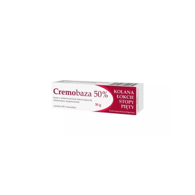Cremobaza 50% Krem z mocznikiem o właściwościach złuszczających, eliminujący zrogowacenia 30 g