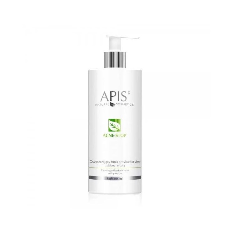 Apis Acne-Stop oczyszczający Tonik antybakteryjny z zieloną herbatą 500 ml