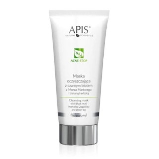 Apis Acne-Stop oczyszczająca Maska z zieloną herbatą i błotem z Morza Martwego 200 ml Apis Acne-Stop oczyszczająca Maska z zieloną herbatą i błotem z Morza Martwego 200 ml