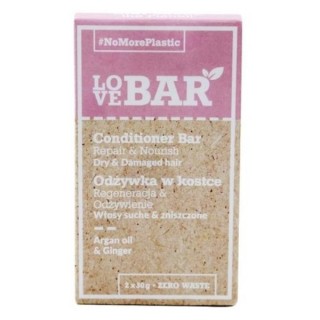 Love Bar Бальзам-ополіскувач для сухого та пошкодженого волосся Argan Oil & Ginger 2x30 г