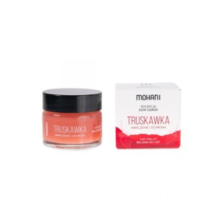 Mohani nawilżająco-ochronny Balsam do ust Truskawka 15 ml