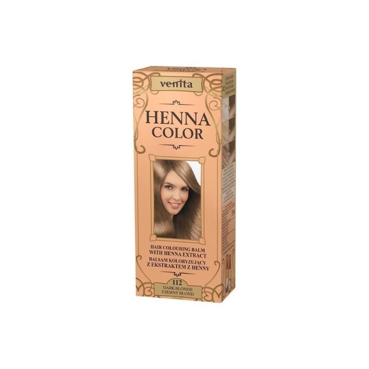 Venita Henna Color Balsam koloryzujący z ekstraktem z henny /112/ Ciemny Blond 75 ml