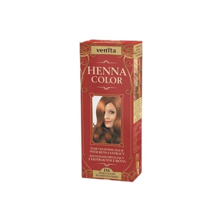 Venita Henna Color Balsam koloryzujący z ekstraktem z henny /116/ Płomienna Iskra 75 ml