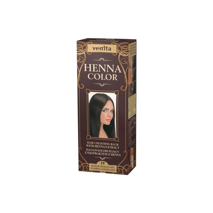 Venita Henna Color Balsam koloryzujący z ekstraktem z henny /19/ Czarna Czekolada 75 ml