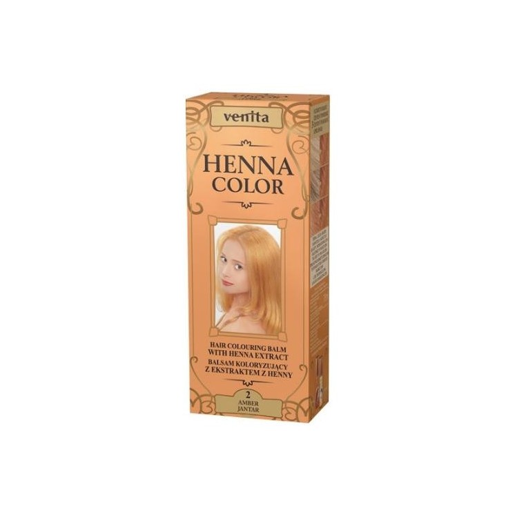 Venita Henna Color Coloring бальзам з екстрактом хни /2/ Jantar 75 мл
