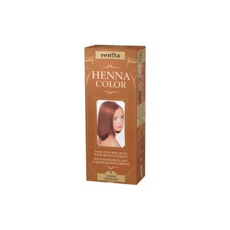 Venita Henna Color Balsam koloryzujący z ekstraktem z henny /7/ Miedziany 75 ml