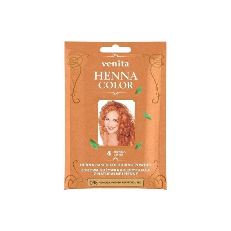 Venita Henna Color трав'яний Фарбувальний кондиціонер з натуральною хною /4/ Henna Chna 25 г