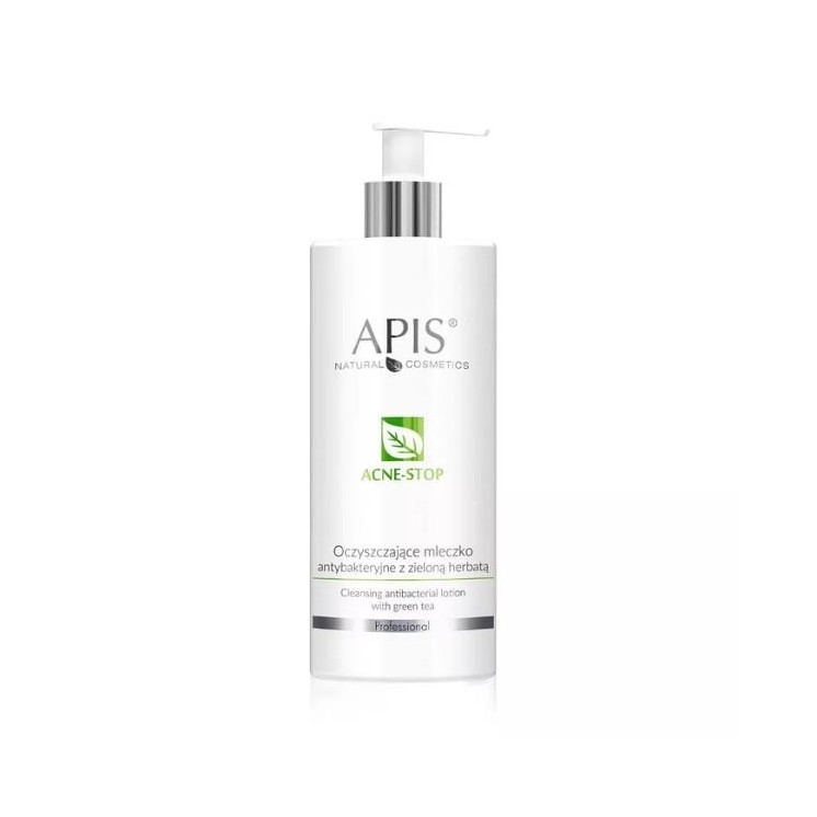 Apis Acne-Stop oczyszczające Mleczko antybakteryjne z zieloną herbatą 500 ml