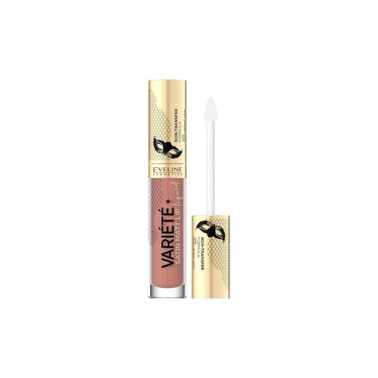 Eveline Variete Satin Pomadka w płynie z kwasem hialuronowym /01/ Caramel Cake 4,5 ml