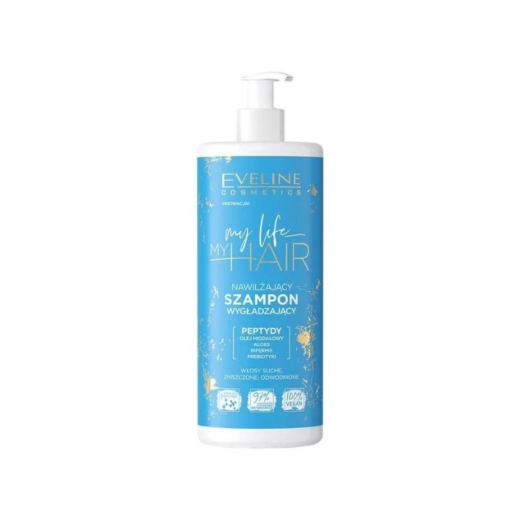 Eveline My Life My Hair nawilżający Szampon do włosów wygładzający 400 ml