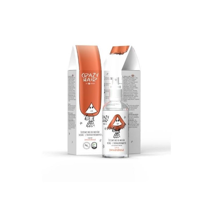 HiSkin Crazy Hair Olejowy Mix do włosów średnio i niskoporowatych o zapachu Pomarańczy 100 ml