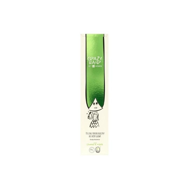 HiSkin Crazy Hair Peeling trychologiczny do skóry głowy o zapachu Limonki i Kiwi 100 ml