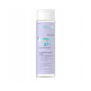 Eveline Beauty & Glow Zure Power ! Illuminating Toner met Glycolzuur 5 % 200 ml Eveline Beauty & Glow Zure Power ! Illuminating Toner met Glycolzuur 5 % 200 ml